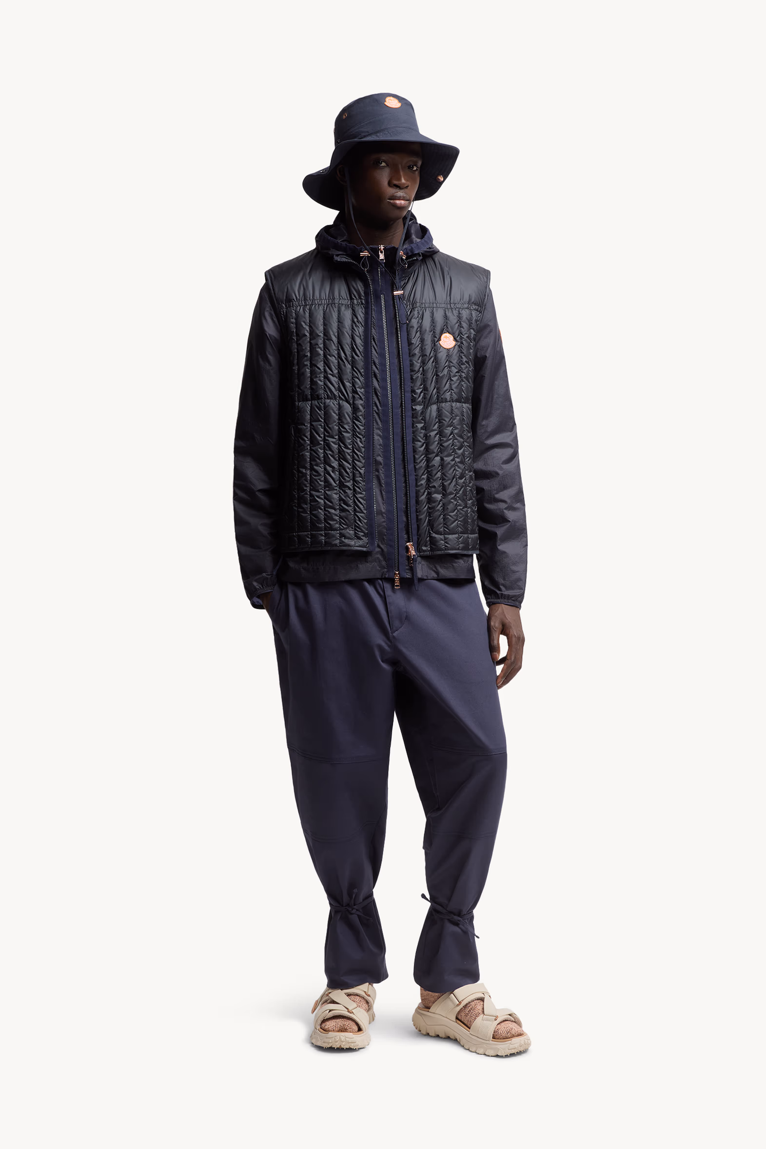 Doudoune sans manches Tangerine Moncler x Gilga Farm Designed by Donald Glover Hommes Bleu marine Moncler 0
